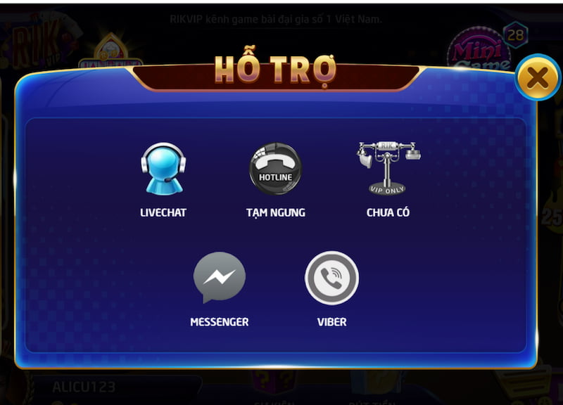 Bạn có thể liên hệ RikVip bất cứ lúc nào cần hỗ trợ về game và dịch vụ