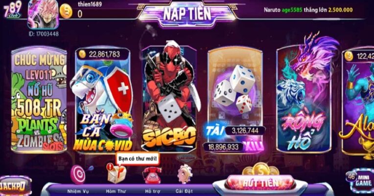 Cổng game đổi thưởng 789club