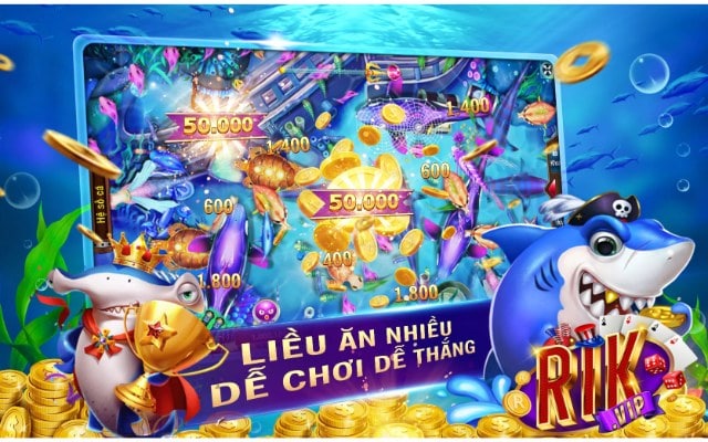 Game bắn cá tại nhà cái Rikvip cùng thế giới đại dương bao la