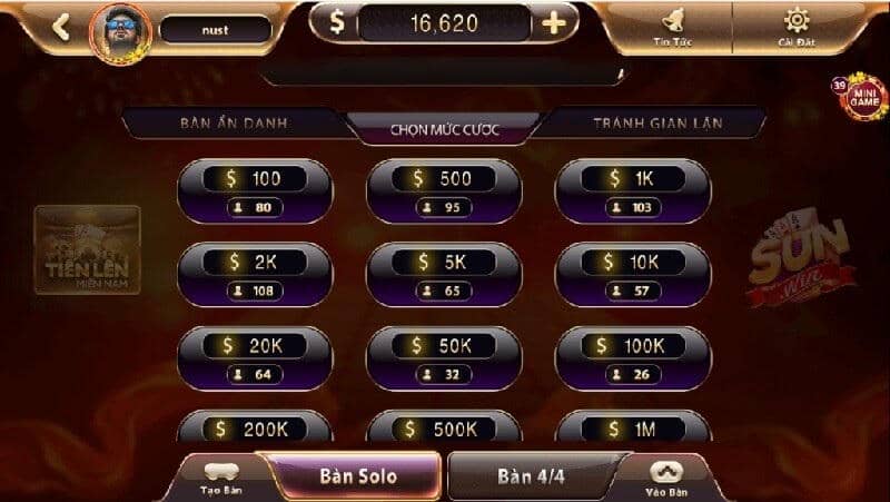 5 Chiến Thuật Đánh Tiến Lên Miền Nam Sunwin Bất Bại