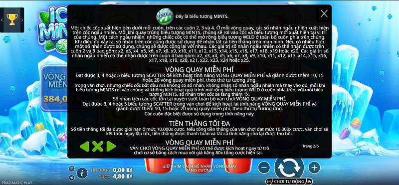 Cơ chế biểu tượng, cốc nhân MINTS và vòng quay miễn phí